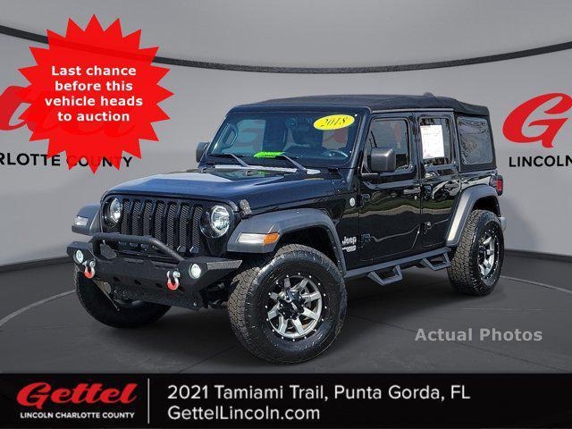 used 2018 Jeep Wrangler Unlimited car, priced at $27,499