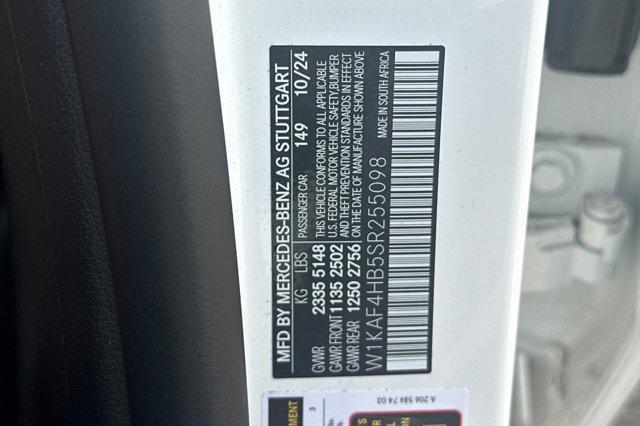 new 2025 Mercedes-Benz C-Class car, priced at $52,050