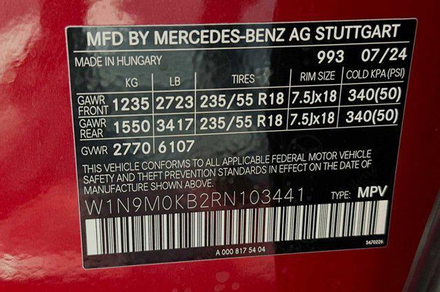 new 2024 Mercedes-Benz EQB 300 car, priced at $64,075