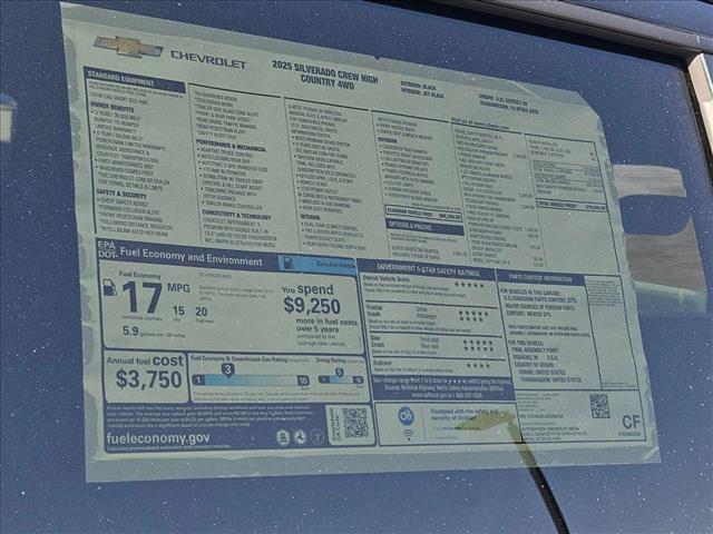 new 2025 Chevrolet Silverado 1500 car, priced at $74,428