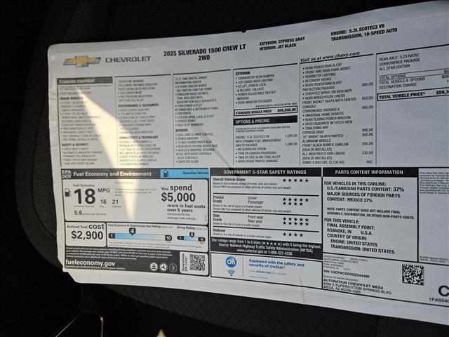 new 2025 Chevrolet Silverado 1500 car, priced at $52,679