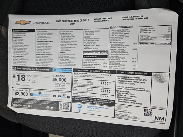 new 2025 Chevrolet Silverado 1500 car, priced at $45,505