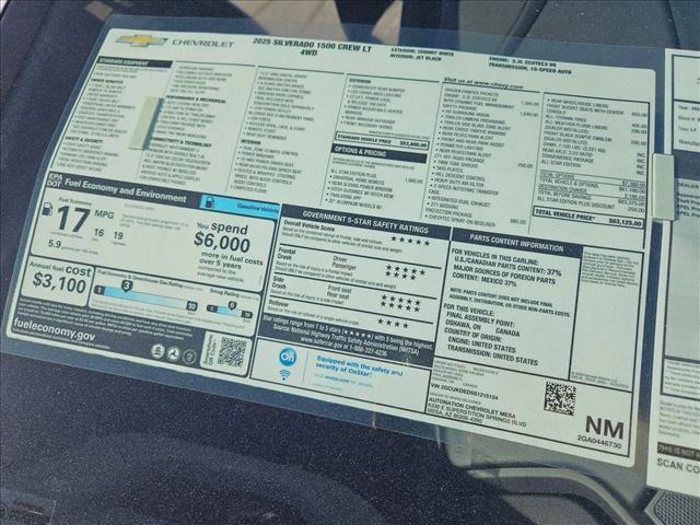 new 2025 Chevrolet Silverado 1500 car, priced at $52,875