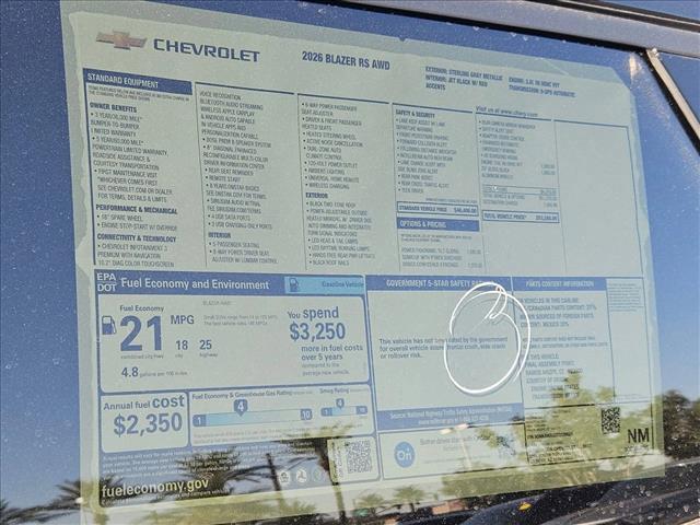 new 2026 Chevrolet Blazer car, priced at $53,265