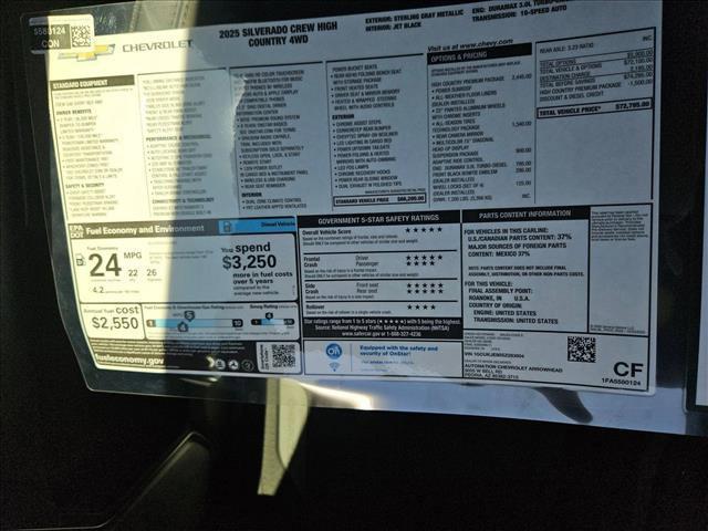 new 2025 Chevrolet Silverado 1500 car, priced at $64,295