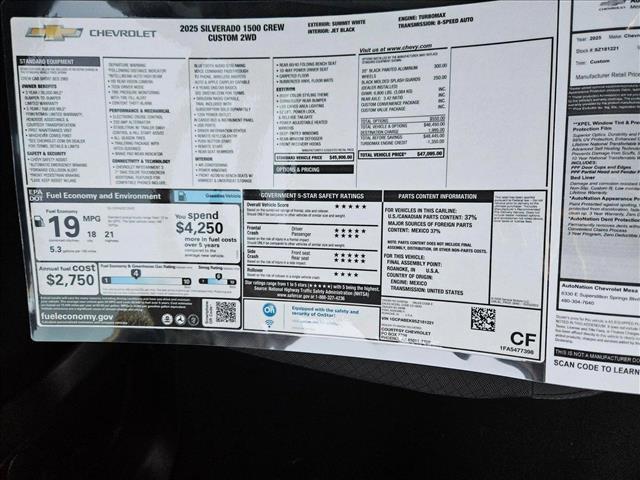 new 2025 Chevrolet Silverado 1500 car, priced at $35,095