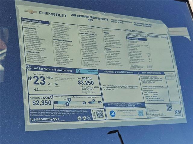 new 2026 Chevrolet Silverado 1500 car, priced at $49,725