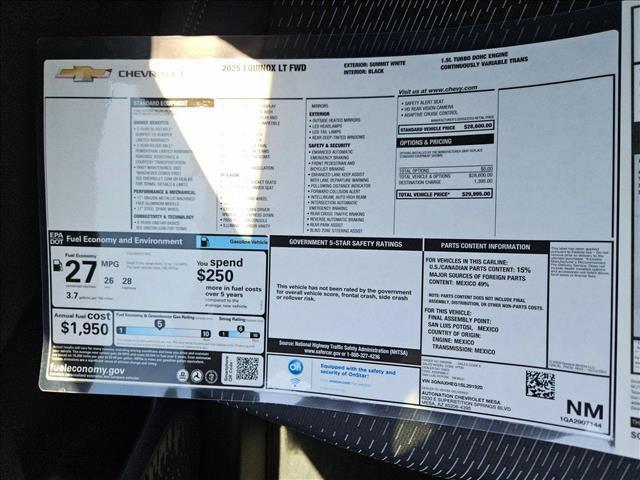 new 2025 Chevrolet Equinox car, priced at $25,995