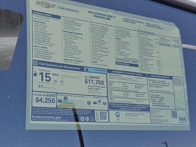 new 2025 Chevrolet Silverado 1500 car, priced at $63,304