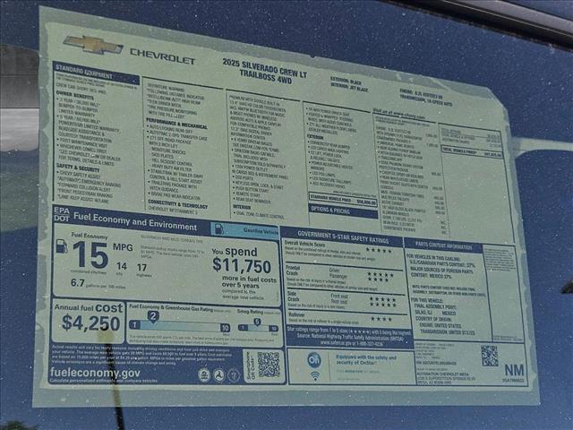 new 2025 Chevrolet Silverado 1500 car, priced at $57,825
