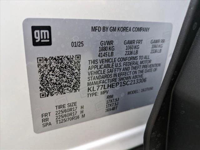 new 2025 Chevrolet Trax car, priced at $25,007