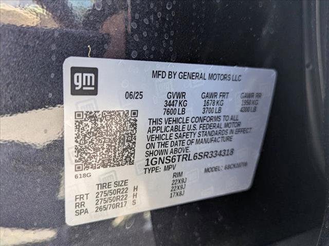 new 2025 Chevrolet Tahoe car, priced at $83,615