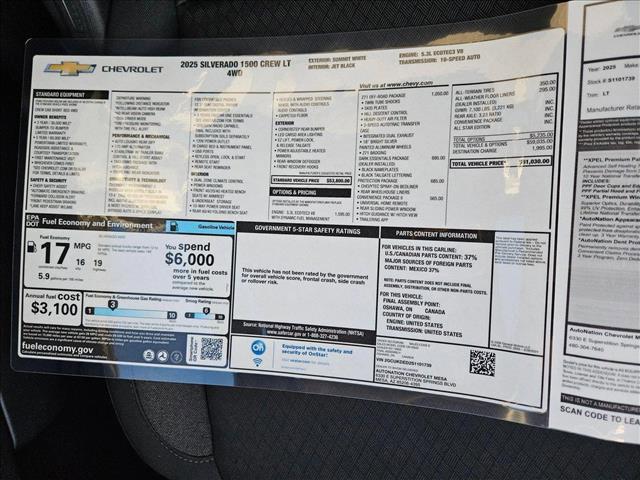 new 2025 Chevrolet Silverado 1500 car, priced at $46,419