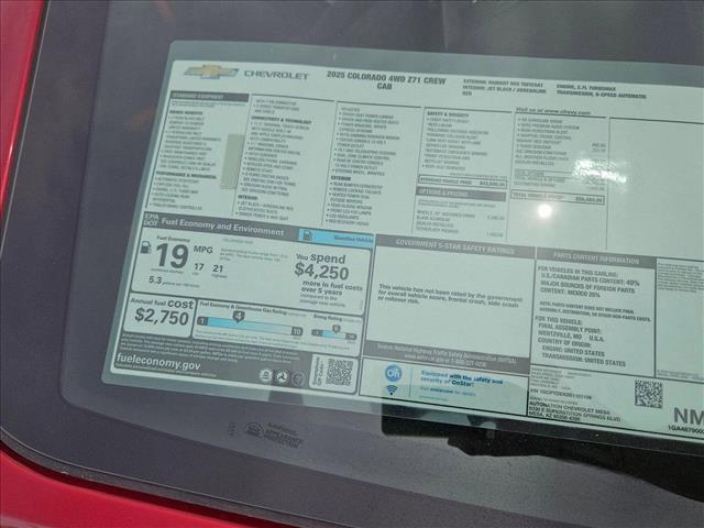 new 2025 Chevrolet Colorado car, priced at $46,484
