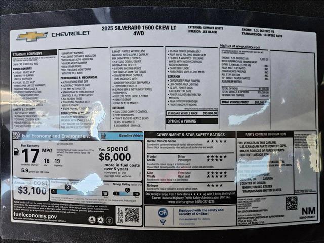 new 2025 Chevrolet Silverado 1500 car, priced at $47,140