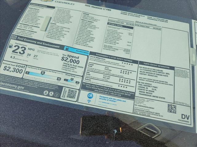 new 2025 Chevrolet Traverse car, priced at $42,366