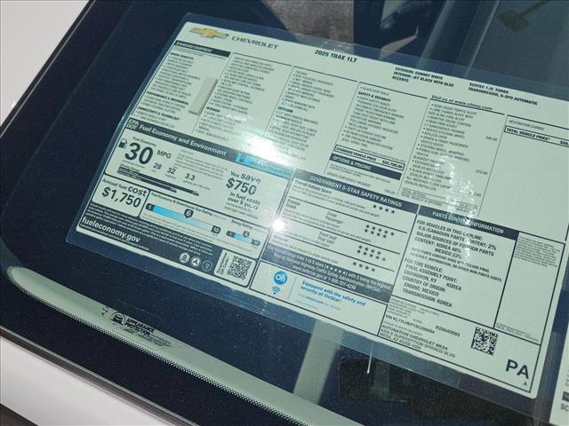 new 2025 Chevrolet Trax car, priced at $22,925