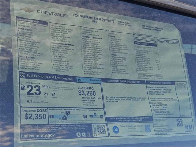 new 2026 Chevrolet Silverado 1500 car, priced at $49,725