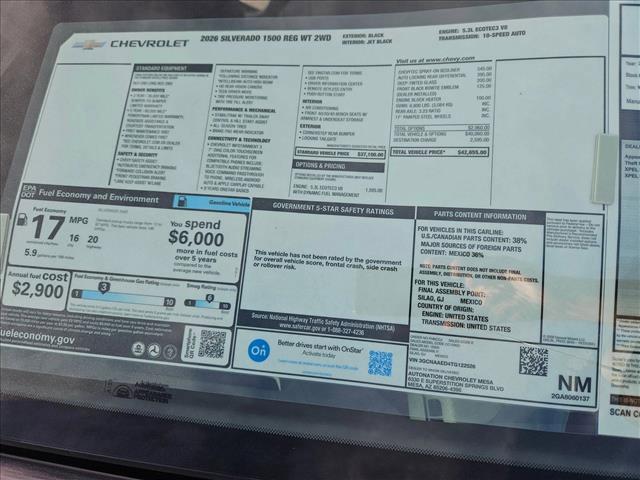 new 2026 Chevrolet Silverado 1500 car, priced at $32,905