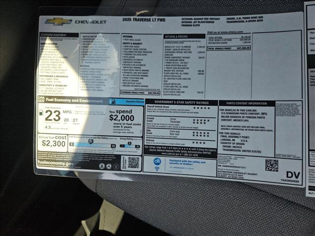 new 2025 Chevrolet Traverse car, priced at $41,885
