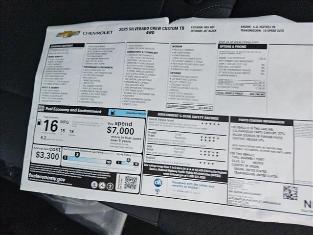 new 2025 Chevrolet Silverado 1500 car, priced at $46,040