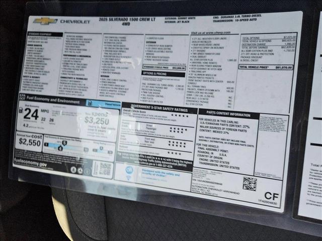 new 2025 Chevrolet Silverado 1500 car, priced at $56,603