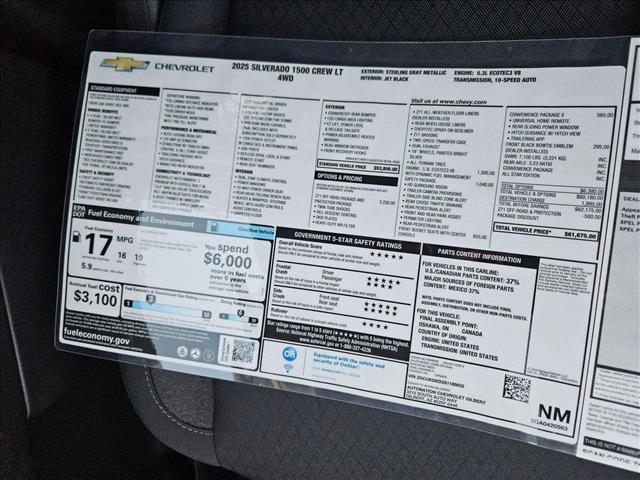 new 2025 Chevrolet Silverado 1500 car, priced at $51,425