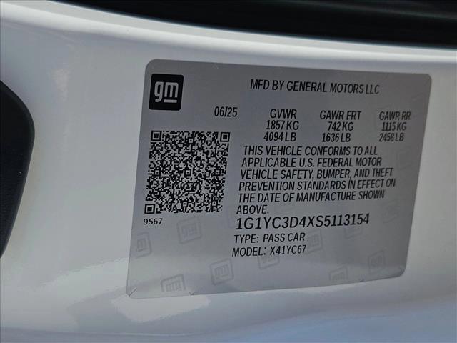 new 2025 Chevrolet Corvette car, priced at $87,636