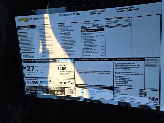 new 2025 Chevrolet Equinox car, priced at $28,458