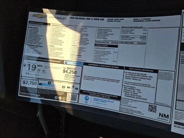 new 2025 Chevrolet Colorado car, priced at $36,834