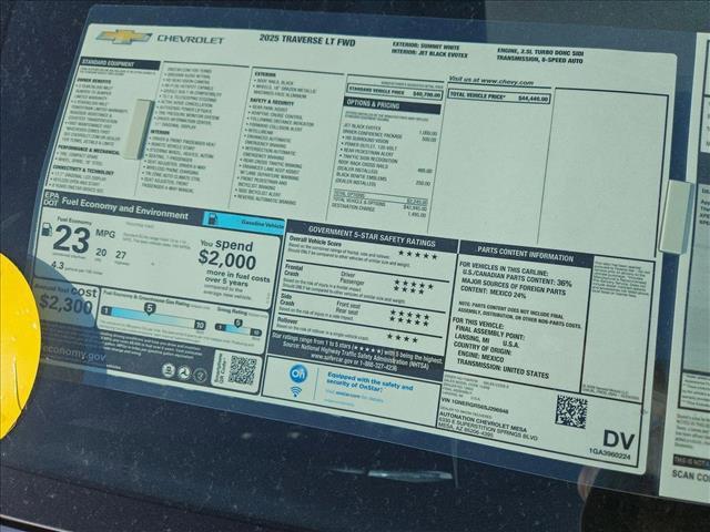 new 2025 Chevrolet Traverse car, priced at $42,366