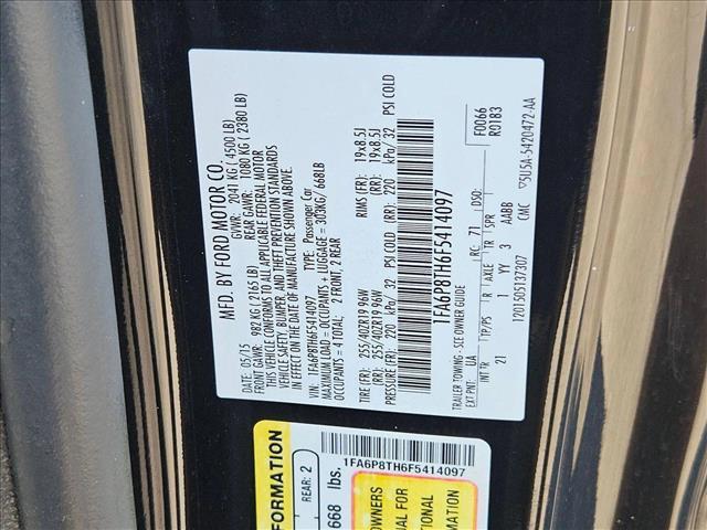 used 2015 Ford Mustang car, priced at $16,495