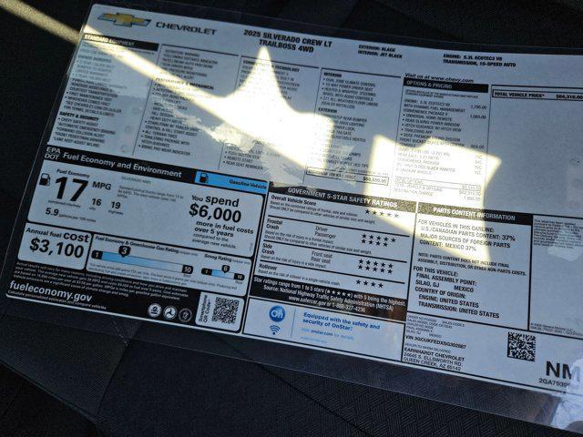 new 2025 Chevrolet Silverado 1500 car, priced at $54,060