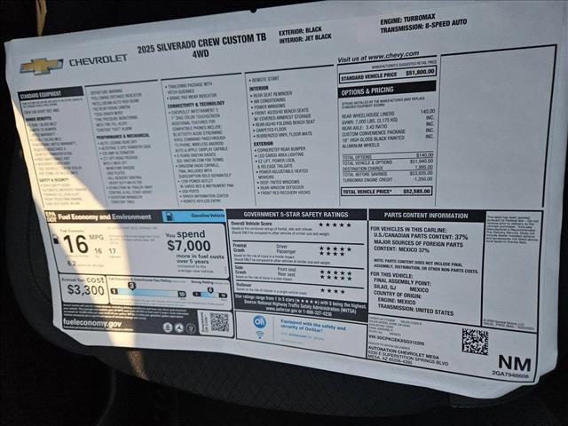 new 2025 Chevrolet Silverado 1500 car, priced at $47,168