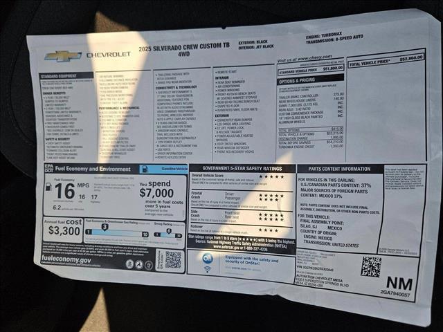 new 2025 Chevrolet Silverado 1500 car, priced at $42,360
