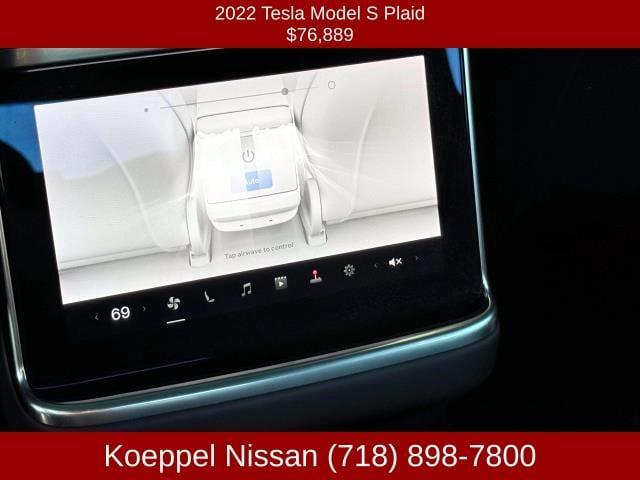 used 2022 Tesla Model S car, priced at $74,889