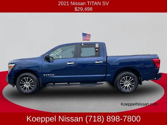 used 2021 Nissan Titan car, priced at $29,498