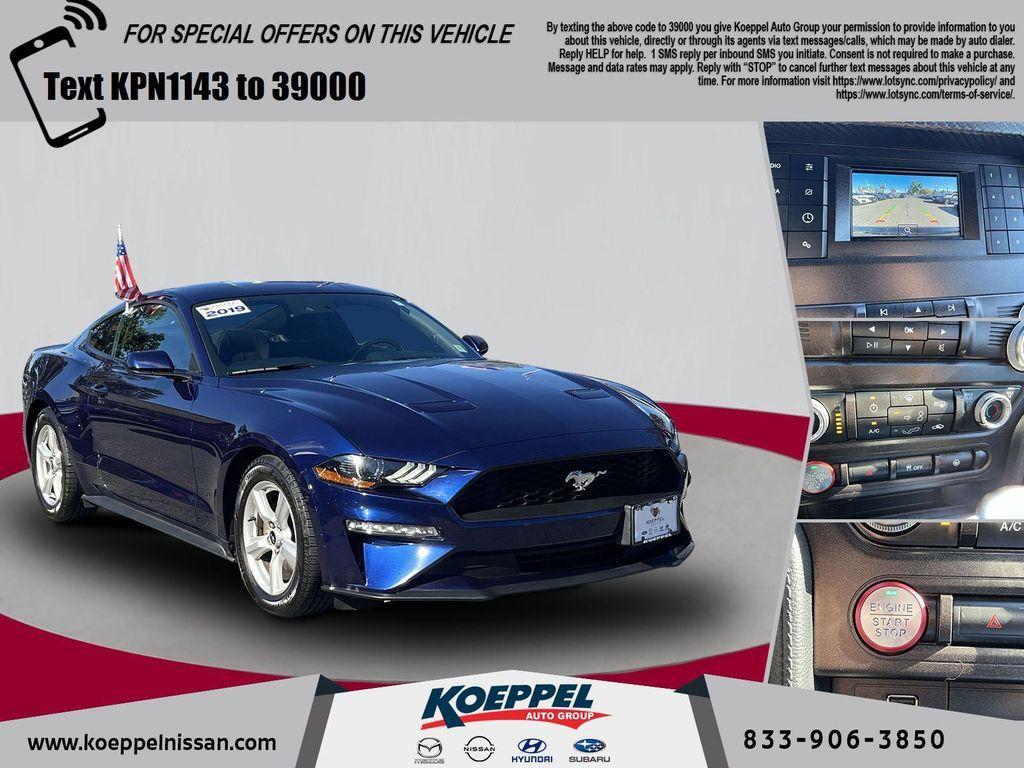 used 2019 Ford Mustang car, priced at $18,388