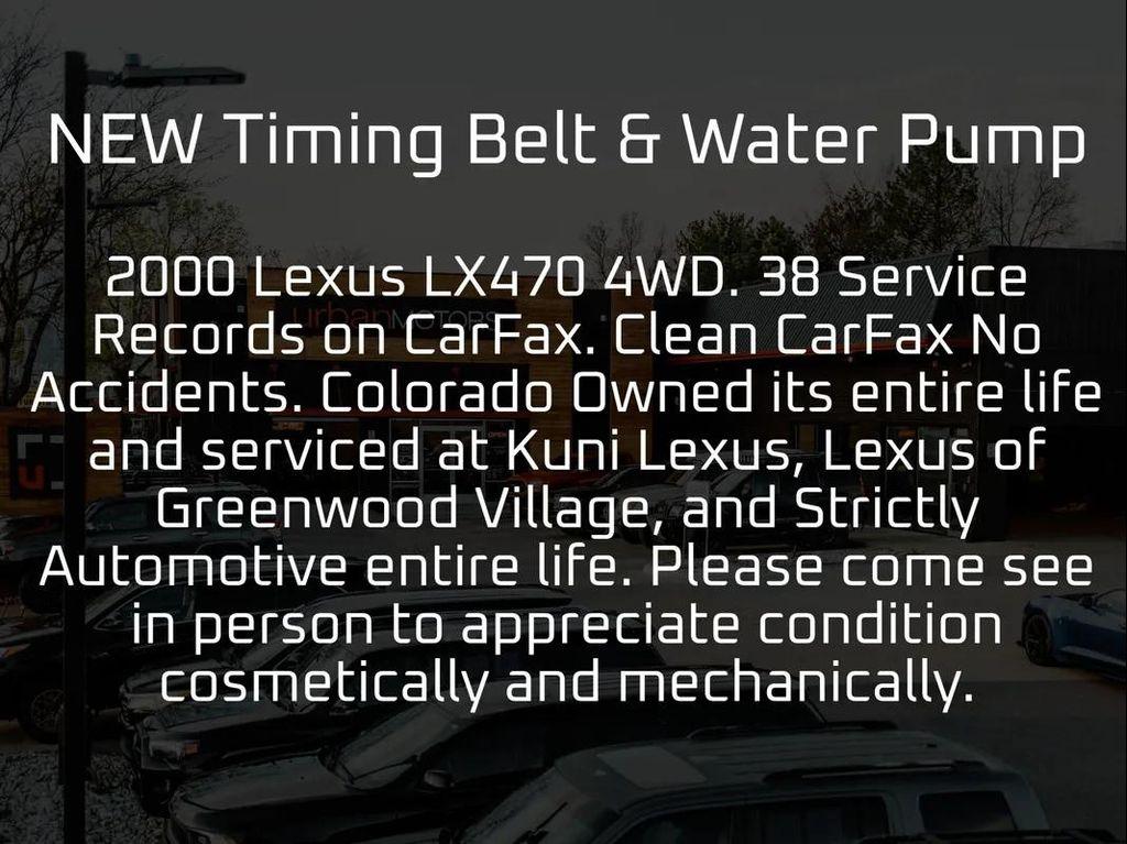 used 2000 Lexus LX 470 car, priced at $19,990