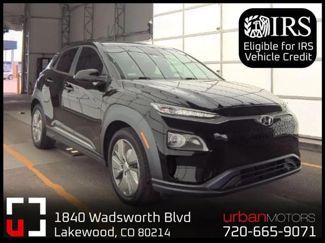 used 2021 Hyundai Kona EV car, priced at $19,990