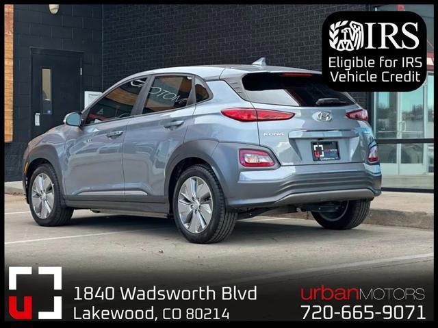 used 2021 Hyundai Kona EV car, priced at $20,490