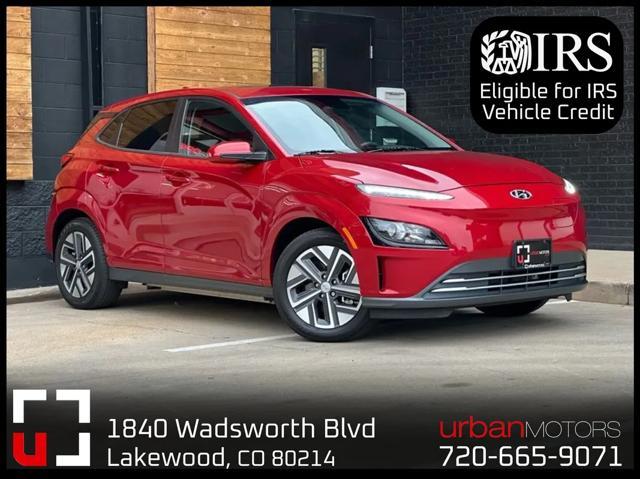 used 2022 Hyundai Kona EV car, priced at $19,490