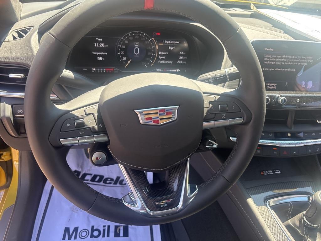 new 2025 Cadillac CT4-V car, priced at $74,034