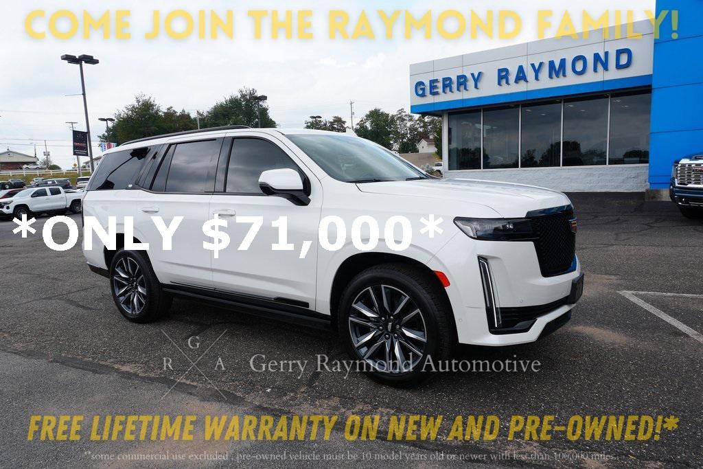 used 2022 Cadillac Escalade car, priced at $71,000