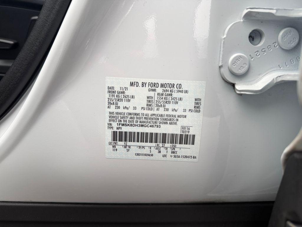 used 2021 Ford Explorer car, priced at $21,500