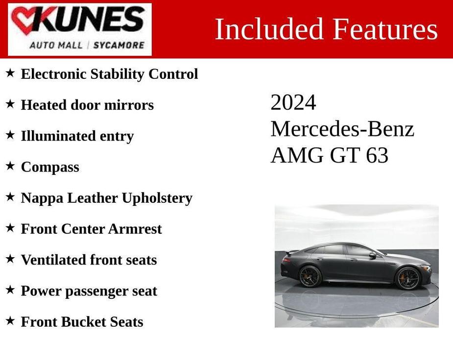 new 2024 Mercedes-Benz AMG GT 63 car, priced at $183,000