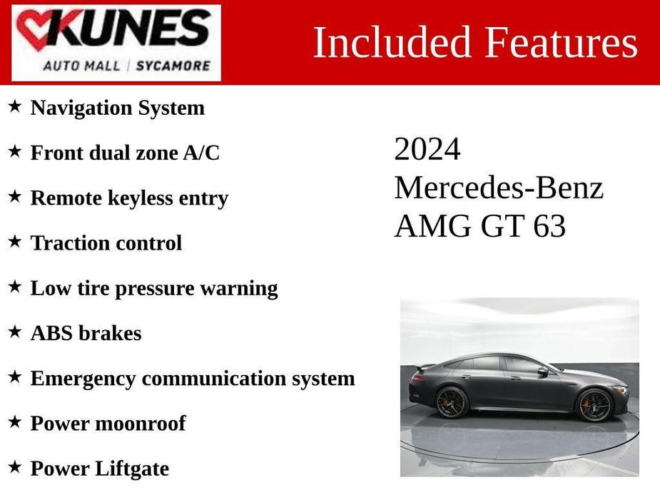 new 2024 Mercedes-Benz AMG GT 63 car, priced at $183,000