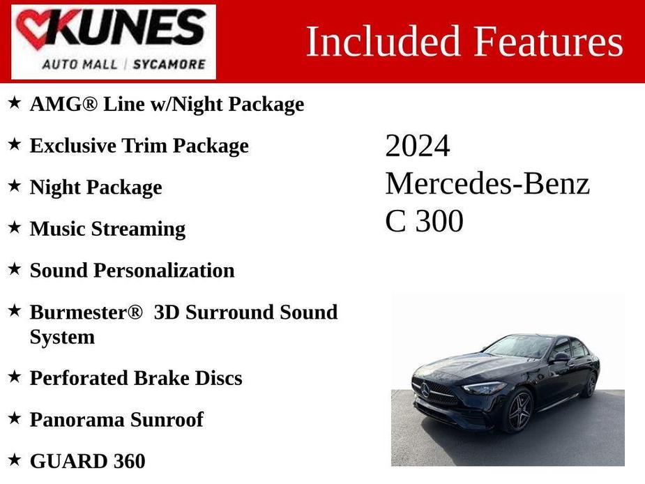 new 2024 Mercedes-Benz C-Class car, priced at $52,459