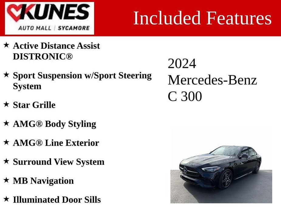 new 2024 Mercedes-Benz C-Class car, priced at $52,459