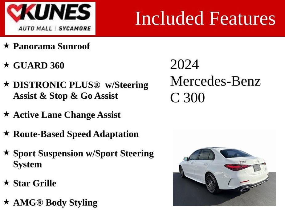 new 2024 Mercedes-Benz C-Class car, priced at $51,813